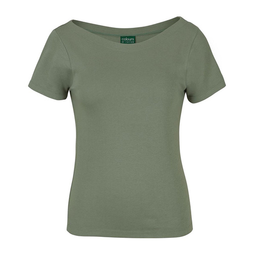 WORKWEAR, SAFETY & CORPORATE CLOTHING SPECIALISTS - C OF C  LADIES S/S BOAT NECK TEE