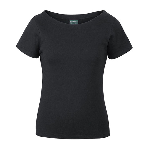 WORKWEAR, SAFETY & CORPORATE CLOTHING SPECIALISTS C OF C  LADIES S/S BOAT NECK TEE