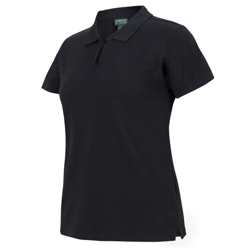 WORKWEAR, SAFETY & CORPORATE CLOTHING SPECIALISTS C of C LADIES COTTON S/S STRETCH POLO