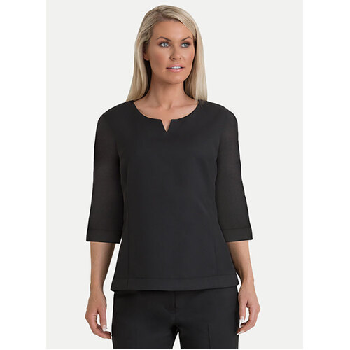 WORKWEAR, SAFETY & CORPORATE CLOTHING SPECIALISTS Adelaide - Ladies 3/4 Sleeve Shell Top