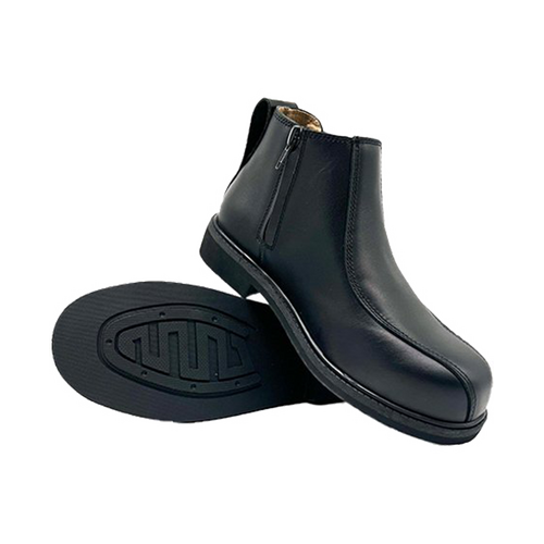 WORKWEAR, SAFETY & CORPORATE CLOTHING SPECIALISTS MILAN - Cougar Executive Side Zip Black Leather Boot Composite Toe