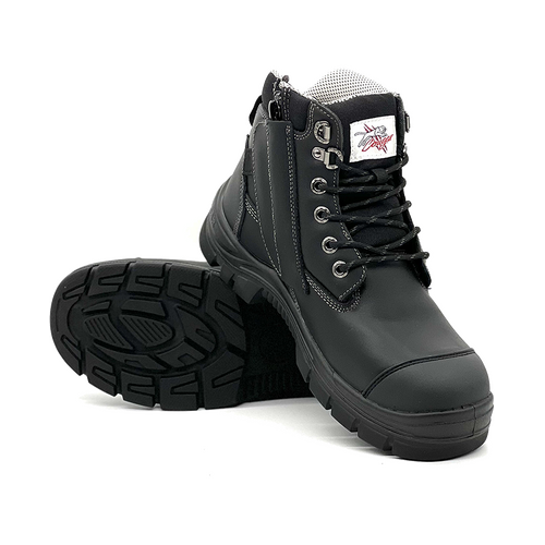 WORKWEAR, SAFETY & CORPORATE CLOTHING SPECIALISTS - TORONTO - Cougar 6 Black Waterproof Upper Side Zip Boot