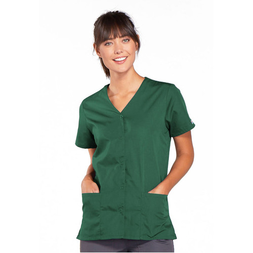 WORKWEAR, SAFETY & CORPORATE CLOTHING SPECIALISTS - Originals - SNAP FRONT V-NECK TOP