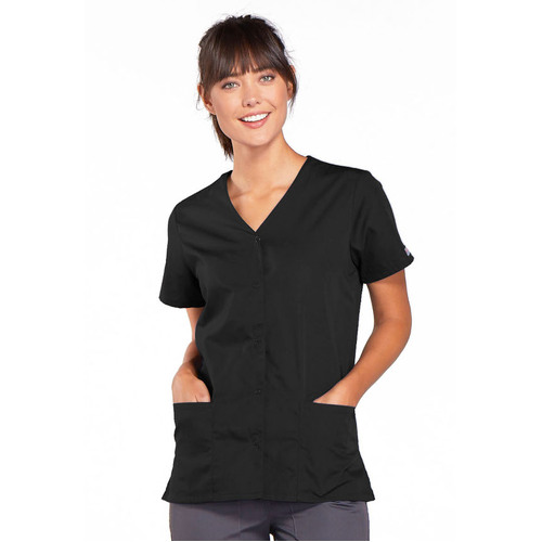 WORKWEAR, SAFETY & CORPORATE CLOTHING SPECIALISTS Originals - SNAP FRONT V-NECK TOP