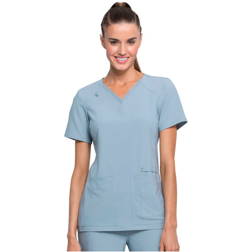 WORKWEAR, SAFETY & CORPORATE CLOTHING SPECIALISTS - Iflex - V-NECK KNIT PANEL TOP