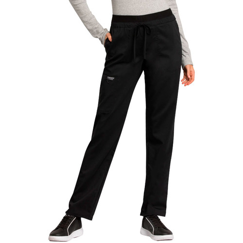 WORKWEAR, SAFETY & CORPORATE CLOTHING SPECIALISTS Revolution - HIGH WAISTED KNIT BAND TAPERED WOMEN'S PANT, REGULAR LENGTH
