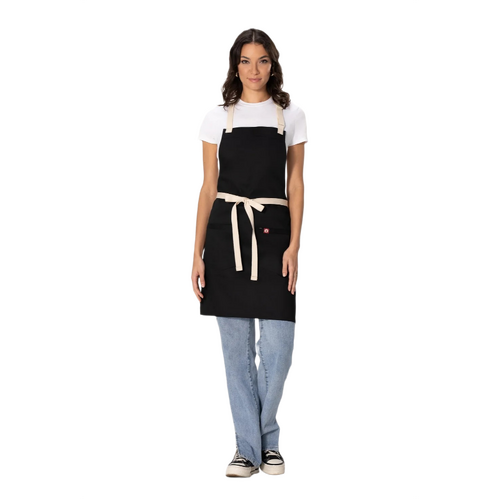 WORKWEAR, SAFETY & CORPORATE CLOTHING SPECIALISTS Ridgewood Bib Apron- Black