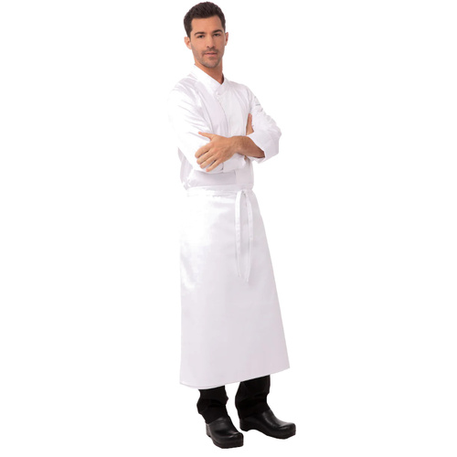 WORKWEAR, SAFETY & CORPORATE CLOTHING SPECIALISTS - White Long Four-Way Apron