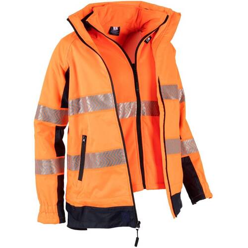 WORKWEAR, SAFETY & CORPORATE CLOTHING SPECIALISTS - Lucille 4-In-1 Hi Vis Jacket with removeable vest