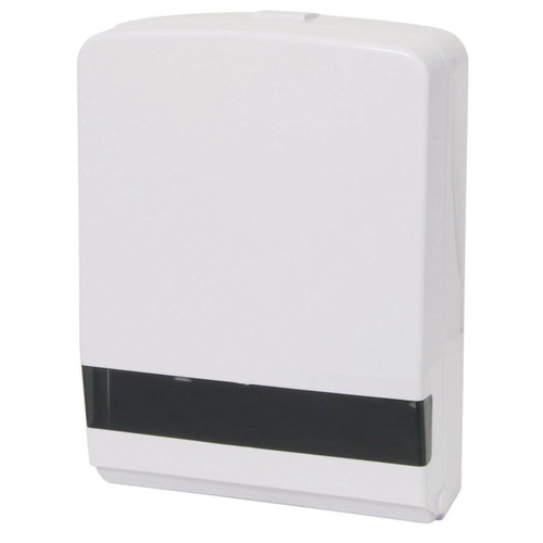 WORKWEAR, SAFETY & CORPORATE CLOTHING SPECIALISTS - HAND TOWEL DISPENSER, SLIMLINE, ABS PLASTIC WITH VIEWING WINDOW