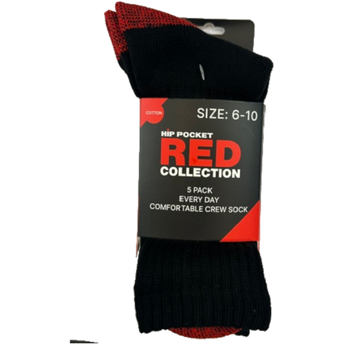 WORKWEAR, SAFETY & CORPORATE CLOTHING SPECIALISTS HP Red Collection Cotton 5 Pack