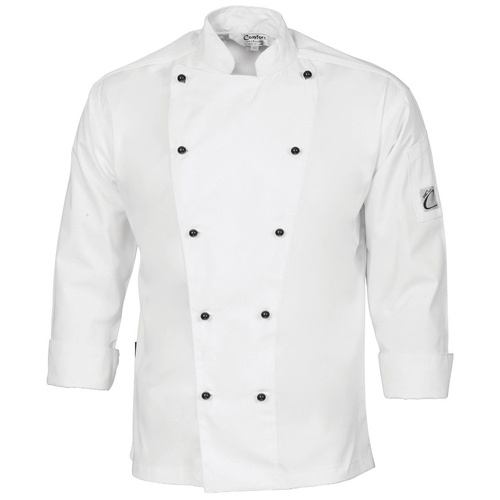 WORKWEAR, SAFETY & CORPORATE CLOTHING SPECIALISTS Cool-Breeze Cotton Chef Jacket - Long Sleeve