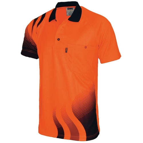 WORKWEAR, SAFETY & CORPORATE CLOTHING SPECIALISTS WAVE HIVIS SUBLIMATED POLO