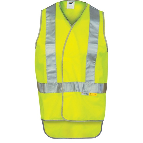 WORKWEAR, SAFETY & CORPORATE CLOTHING SPECIALISTS - Day/Night Cross Back Safety Vests with Tail