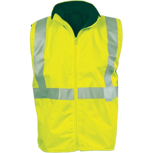 WORKWEAR, SAFETY & CORPORATE CLOTHING SPECIALISTS HiVis Reversible Vest with 3M R/Tape-Yellow / Green-6XL