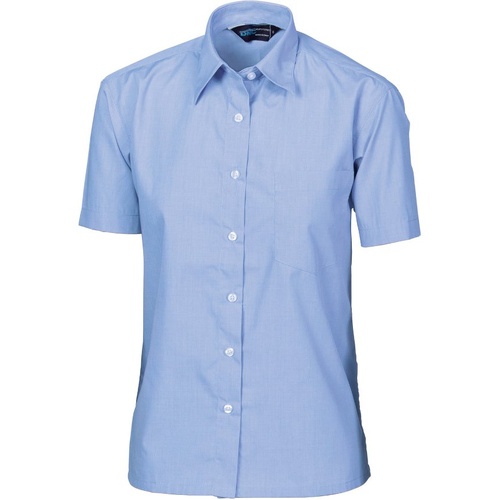 WORKWEAR, SAFETY & CORPORATE CLOTHING SPECIALISTS - Ladies Regular Collar, Side Splits, Single Pocket - Short Sleeve