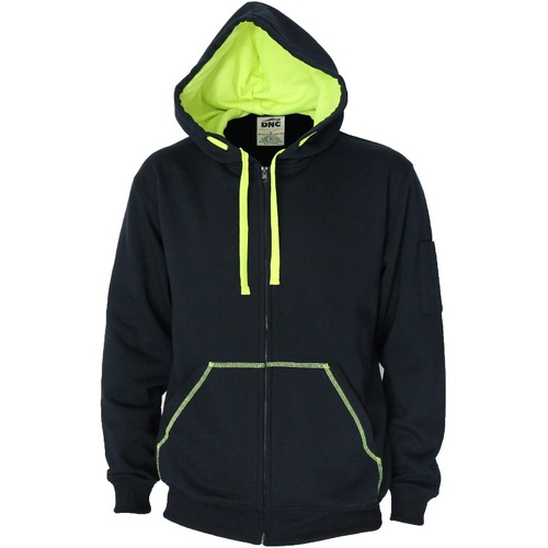 WORKWEAR, SAFETY & CORPORATE CLOTHING SPECIALISTS - Full zip Super Brushed Fleece Hoodie