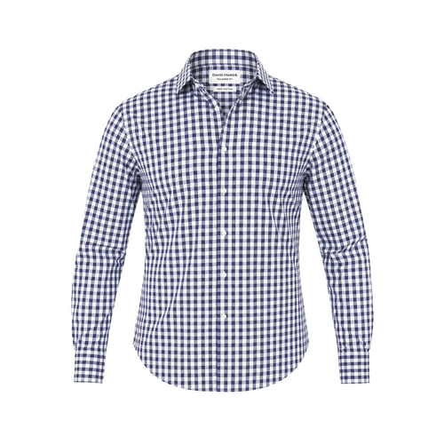 WORKWEAR, SAFETY & CORPORATE CLOTHING SPECIALISTS - DAVID MARCS MNS LS TAILORED FIT POP CHK
