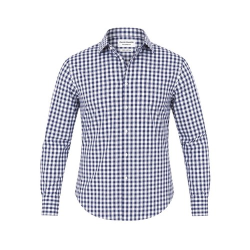 WORKWEAR, SAFETY & CORPORATE CLOTHING SPECIALISTS DAVID MARCS MNS LS TAILORED FIT POP CHK