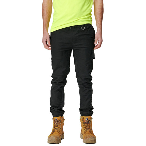 WORKWEAR, SAFETY & CORPORATE CLOTHING SPECIALISTS MENS CUFFED ELASTIC PANT