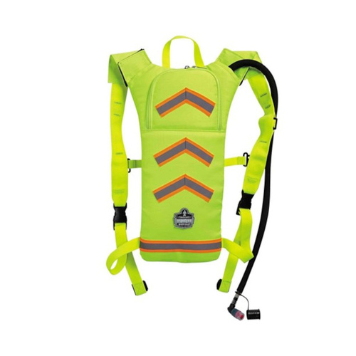 WORKWEAR, SAFETY & CORPORATE CLOTHING SPECIALISTS Chill-Its 5155 Hi-Vis Low Profile Hydration Pack 2L - Hi-Vis Lime