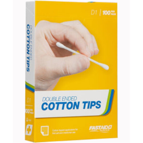 WORKWEAR, SAFETY & CORPORATE CLOTHING SPECIALISTS COTTON TIP APPLICATORS, 100PK-White-One Size