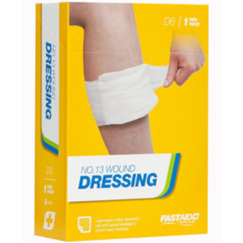 WORKWEAR, SAFETY & CORPORATE CLOTHING SPECIALISTS WOUND DRESSING, NO.13, 1PK-White-One Size