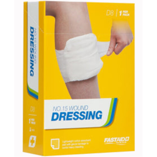 WORKWEAR, SAFETY & CORPORATE CLOTHING SPECIALISTS WOUND DRESSING, NO.15, 1PK-White-One Size