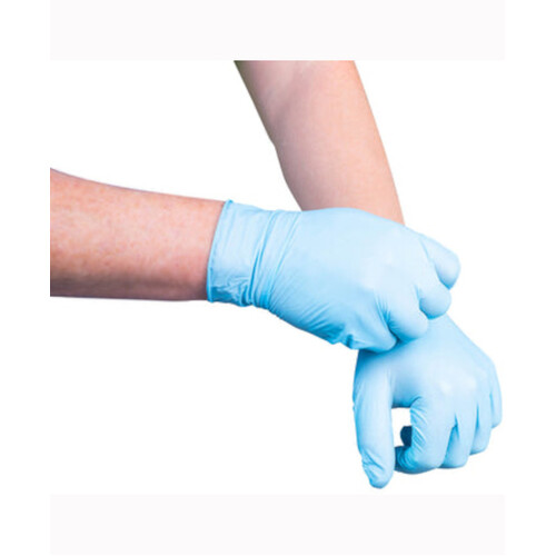 WORKWEAR, SAFETY & CORPORATE CLOTHING SPECIALISTS - NITRILE DISPOSABLE GLOVES, LARGE PAIRS, 50PK