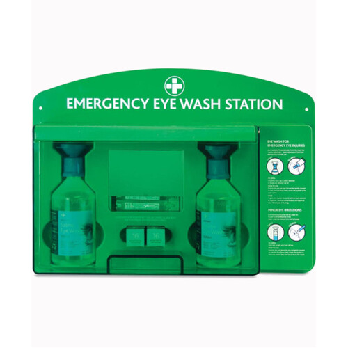 WORKWEAR, SAFETY & CORPORATE CLOTHING SPECIALISTS Elite Eyecare Station, Wall Mount With Mirror