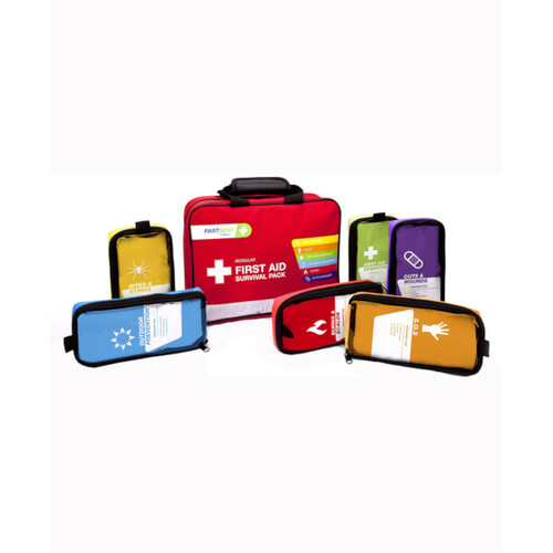 WORKWEAR, SAFETY & CORPORATE CLOTHING SPECIALISTS First Aid Kit, Modular Surivival Pack, Soft Case With Internal Modules