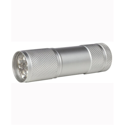 WORKWEAR, SAFETY & CORPORATE CLOTHING SPECIALISTS TORCH, ALUMINIUM, LED, BATTERIES INCLUDED - SILVER