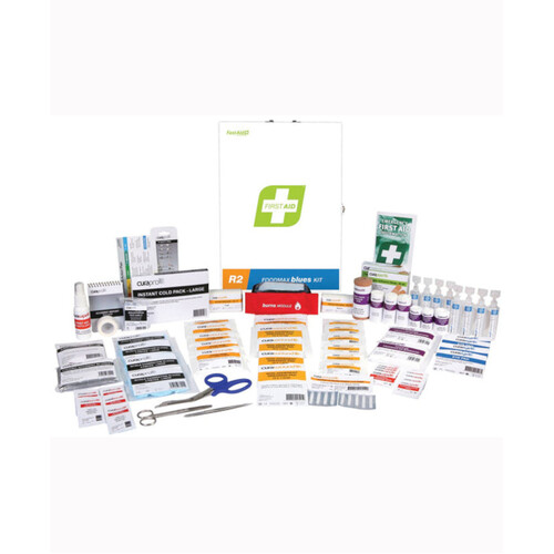 WORKWEAR, SAFETY & CORPORATE CLOTHING SPECIALISTS - First Aid Kit, R2, Foodmax Blues Kit, Metal Wall Mount