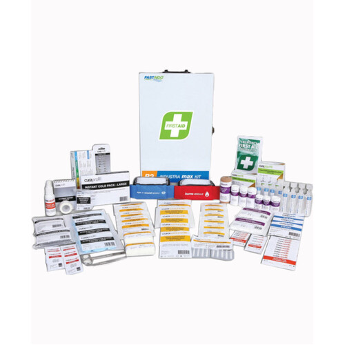 WORKWEAR, SAFETY & CORPORATE CLOTHING SPECIALISTS - First Aid Kit, R2, Industra Max Kit, Metal Wall Mount