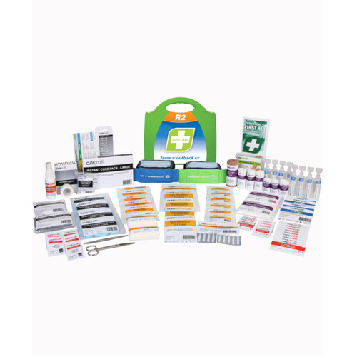 WORKWEAR, SAFETY & CORPORATE CLOTHING SPECIALISTS - First Aid Kit, R2, Farm 'N' Outback Kit, Plastic Portable