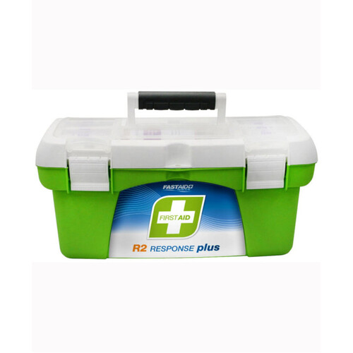 WORKWEAR, SAFETY & CORPORATE CLOTHING SPECIALISTS - FIRST AID KIT, R2, RESPONSE PLUS KIT, 1 TRAY PLASTIC PORTABLE