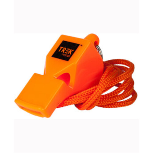 WORKWEAR, SAFETY & CORPORATE CLOTHING SPECIALISTS - PEALESS EMERGENCY WHISTLE, ORANGE, WITH LANYARD, 20PK