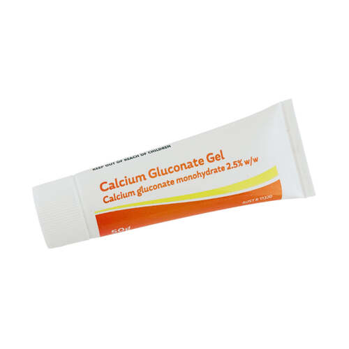 WORKWEAR, SAFETY & CORPORATE CLOTHING SPECIALISTS - CALCIUM GLUCONATE GEL, 50G TUBE