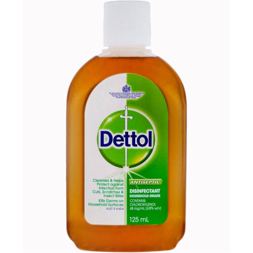 WORKWEAR, SAFETY & CORPORATE CLOTHING SPECIALISTS - DETTOL ANTISEPTIC LIQUID, 125ML BOTTLE, 6PK