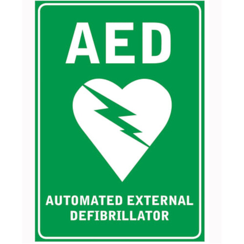 WORKWEAR, SAFETY & CORPORATE CLOTHING SPECIALISTS - AED WALL SIGN