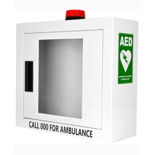 WORKWEAR, SAFETY & CORPORATE CLOTHING SPECIALISTS - ALARMED AED CABINET