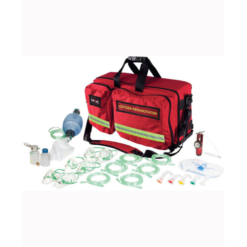 WORKWEAR, SAFETY & CORPORATE CLOTHING SPECIALISTS - TREK OXYGEN KIT, OXY-RESCUE MEDIC, RED DEMAND SOFT PACK. INCLUDES COMPLETE KIT AND AN OXYGEN POWERED SUCTION UNIT - GST FREE