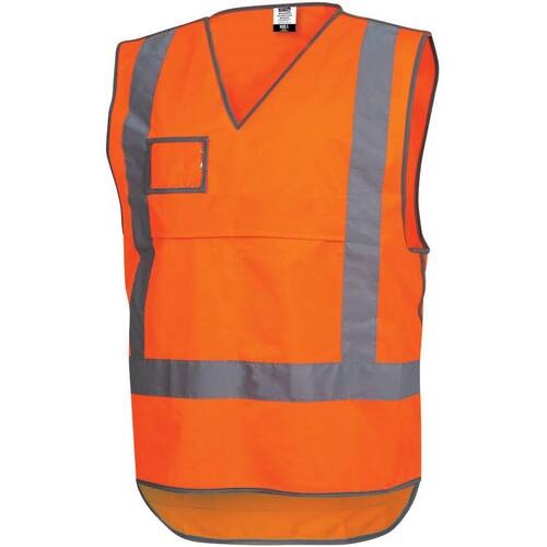 WORKWEAR, SAFETY & CORPORATE CLOTHING SPECIALISTS - Force360 Orange Day & Night NSW Rail X-Back Safety Vest