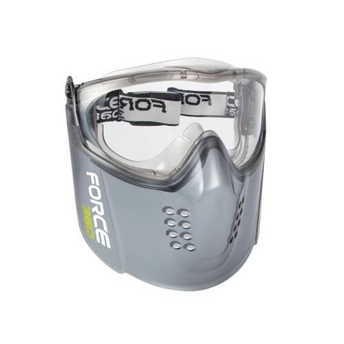 WORKWEAR, SAFETY & CORPORATE CLOTHING SPECIALISTS - Force360 Guardian+ Clear Lens Goggle and Visor Combo