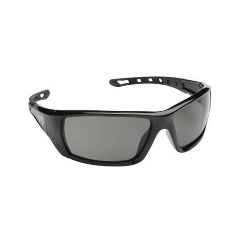 WORKWEAR, SAFETY & CORPORATE CLOTHING SPECIALISTS Force360 Mirage Polarised Smoke Lens Safety Spectacle (Black Frame)