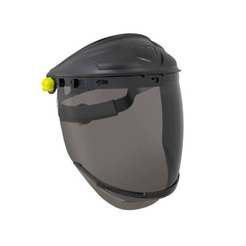 WORKWEAR, SAFETY & CORPORATE CLOTHING SPECIALISTS - Force360 Aegis Smoke AF/HC Faceshield & Removable Chinguard Combo