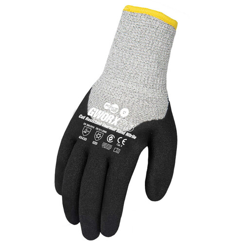 WORKWEAR, SAFETY & CORPORATE CLOTHING SPECIALISTS - Force360 Cut Resistant Thermal Sand Nitrile Glove (Cut Level D)