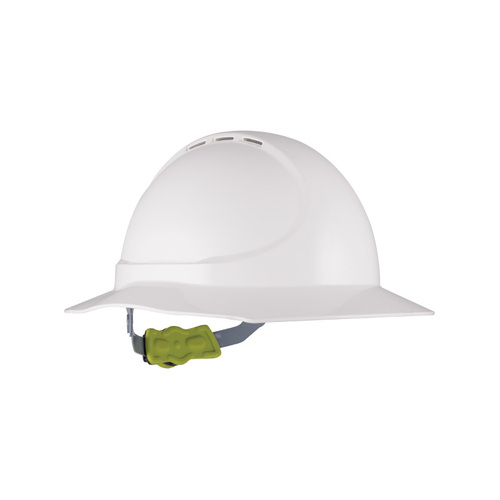 WORKWEAR, SAFETY & CORPORATE CLOTHING SPECIALISTS Force360 GT11 Type 1 ABS Vented Broad Brim Hard Hat with Ratchet Harness