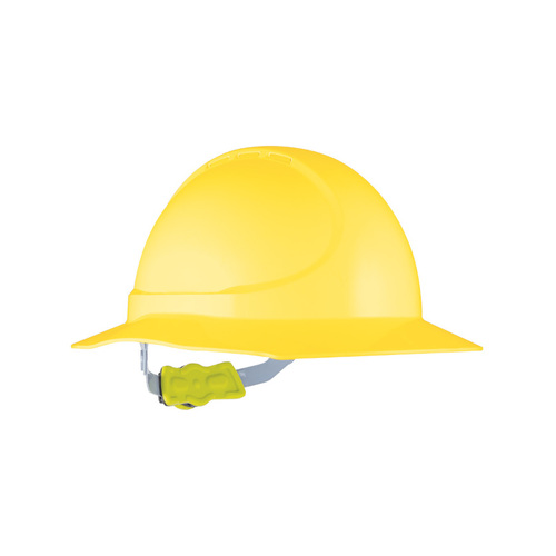 WORKWEAR, SAFETY & CORPORATE CLOTHING SPECIALISTS - Force360 GT12 Type 1 ABS Non-Vented Broad Brim Hard Hat with Ratchet Harness
