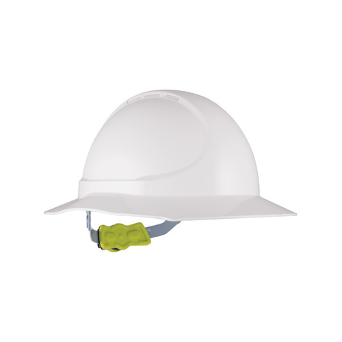 WORKWEAR, SAFETY & CORPORATE CLOTHING SPECIALISTS Force360 GT12 Type 1 ABS Non-Vented Broad Brim Hard Hat with Ratchet Harness